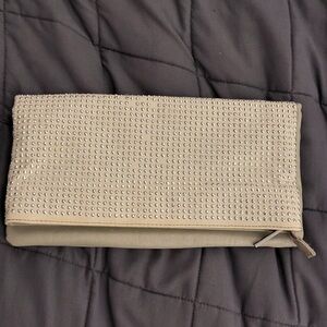 Elegant Silver Clutch with Rhinestones